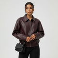 Ava | Chaqueta de Mujer con Cremallera Delantera y Cuello Camisero | Minimalista