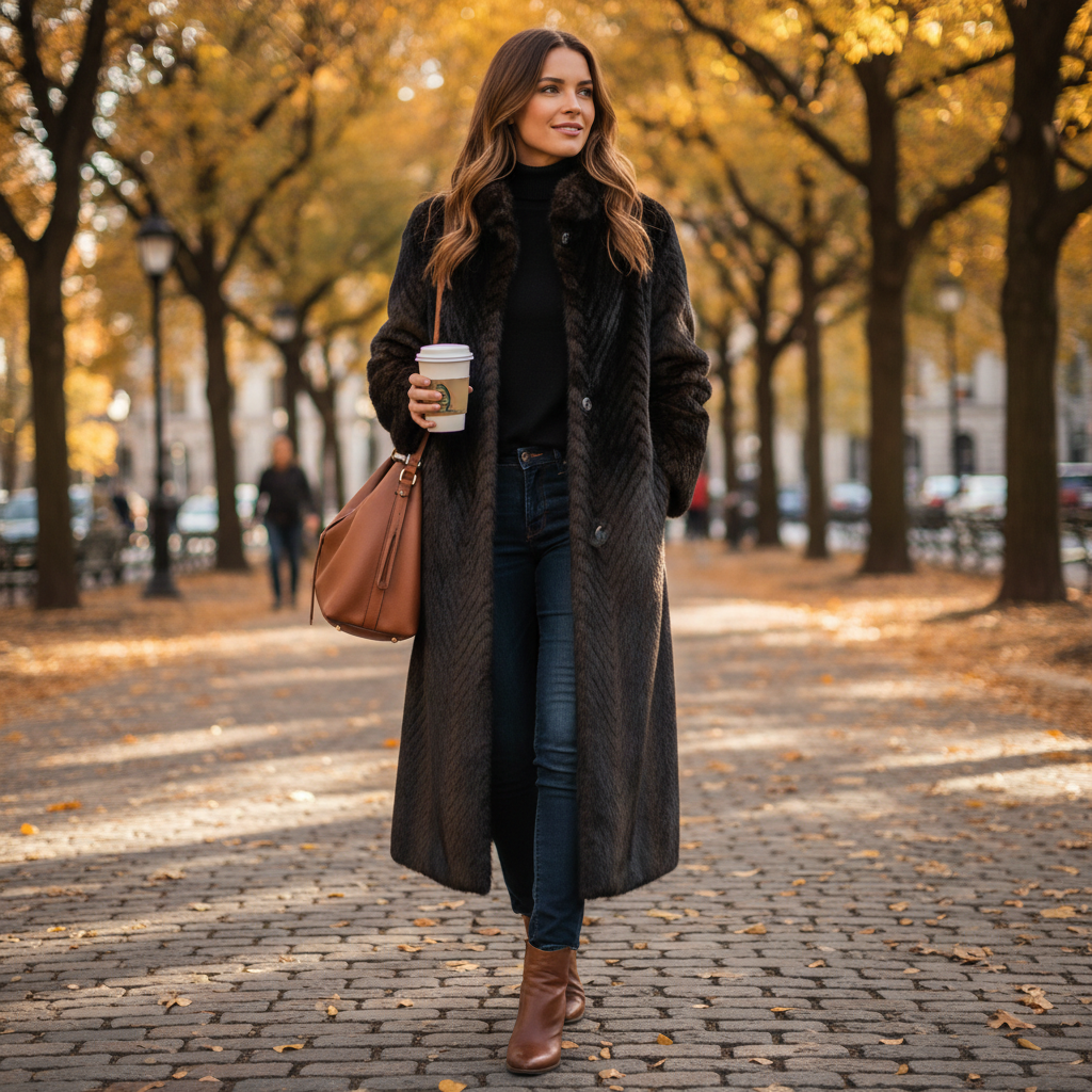 Avery | Abrigo Trench de Mujer con Cuello Alto y Manga Larga | Elegante