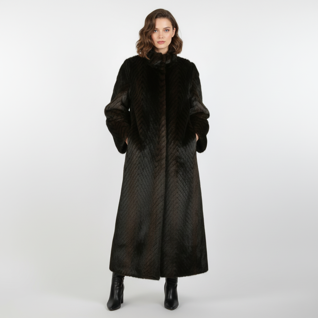 Avery | Abrigo Trench de Mujer con Cuello Alto y Manga Larga | Elegante