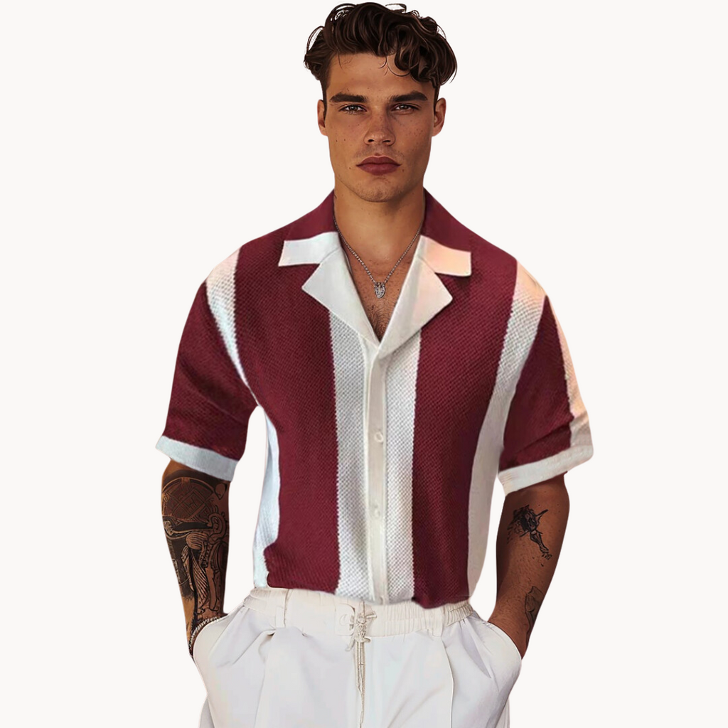 Camisa de Punto a Rayas Mariner