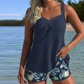 VALERIA® | TANKINI RAYAS ESTILIZANTE + SHORT