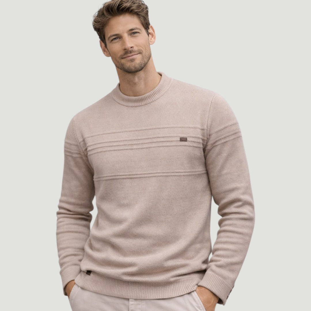 Carlos - Jersey Bordado con Líneas