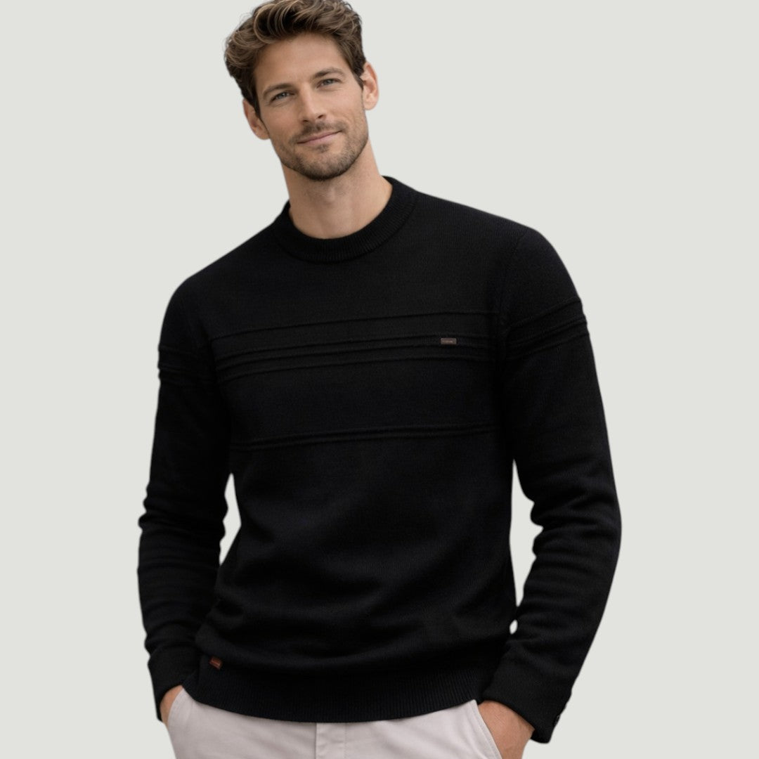 Carlos - Jersey Bordado con Líneas