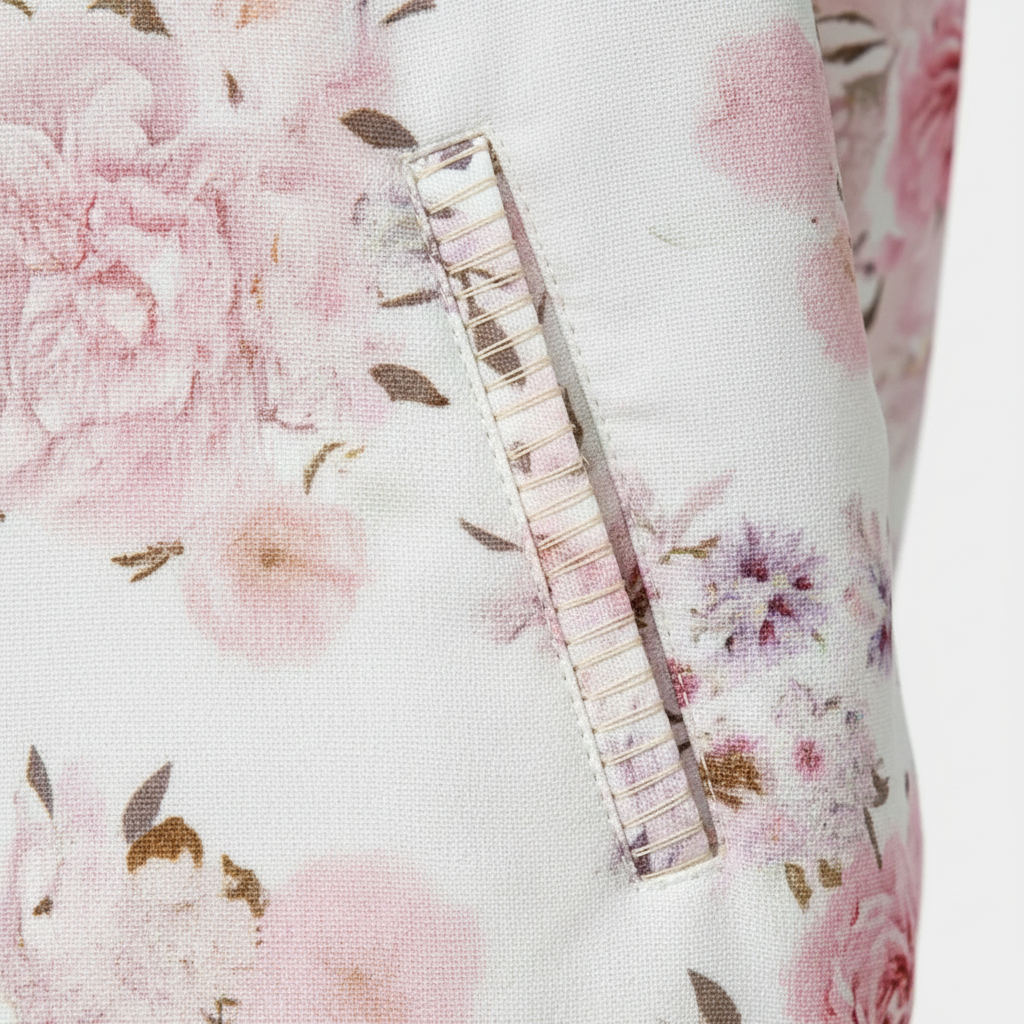 Charlotte | Chaqueta Bomber de Mujer con Cierre de Cremallera y Estampado Floral | Casual