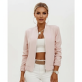Charlotte | Chaqueta Bomber de Mujer con Cierre de Cremallera y Mangas Fruncidas | Chic