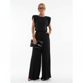 Charlotte | Conjunto Formal de Mujer con Top Sin Mangas y Pantalón Plisado | Elegante