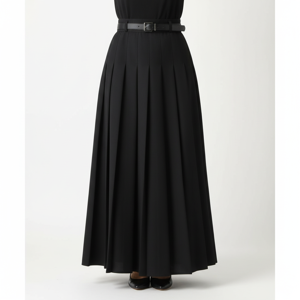 Charlotte | Falda Midi de Mujer con Diseño Plisado y Detalle de Cinturón | Elegante