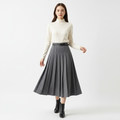 Charlotte | Falda Midi de Mujer con Diseño Plisado y Detalle de Cinturón | Elegante