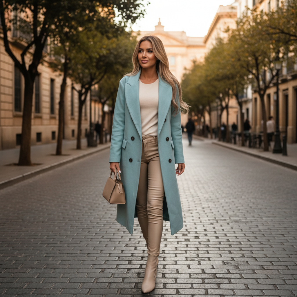 Charlotte | Abrigo Trench de Mujer con Botonadura Cruzada y Bolsillos Laterales | Clásico