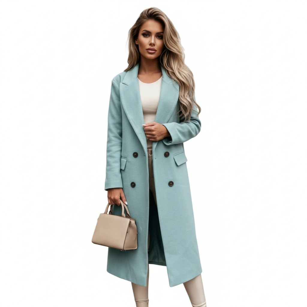 Charlotte | Abrigo Trench de Mujer con Botonadura Cruzada y Bolsillos Laterales | Clásico