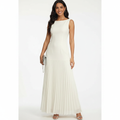 Charlotte | Vestido de Mujer para Invitada de Boda Sin Mangas con Falda Plisada | Elegante