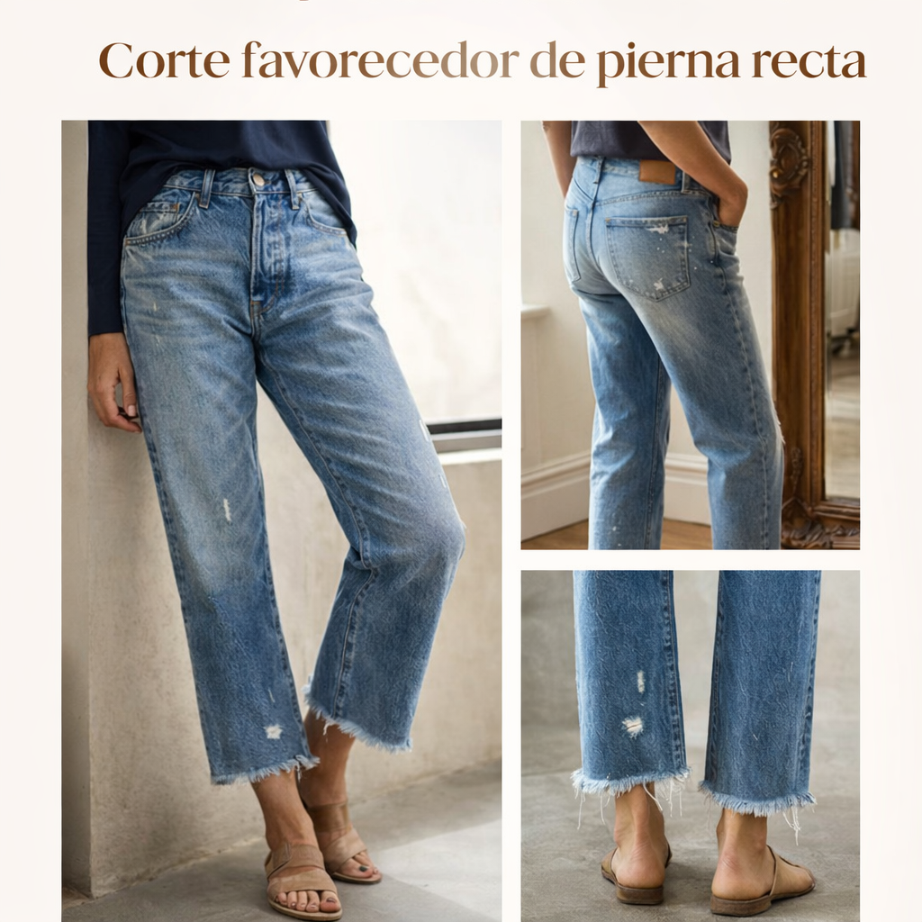 Eva - Vaqueros Classic Cropped