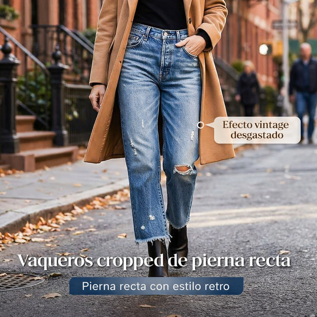 Eva - Vaqueros Classic Cropped