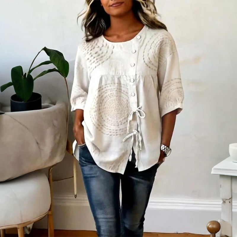 Silvia - Blusa Casual Vintage