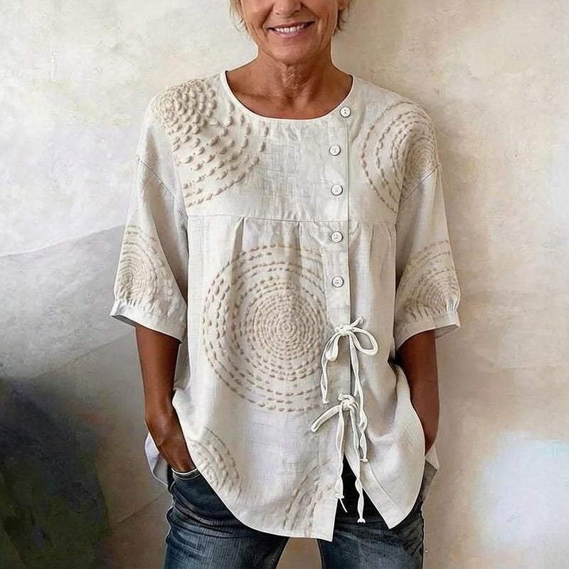 Silvia - Blusa Casual Vintage