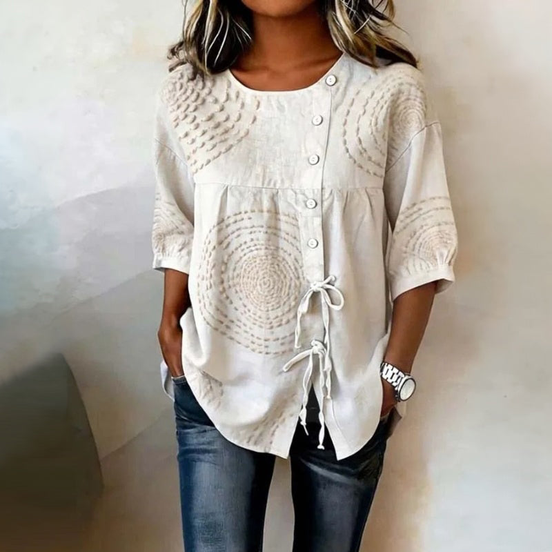 Silvia - Blusa Casual Vintage