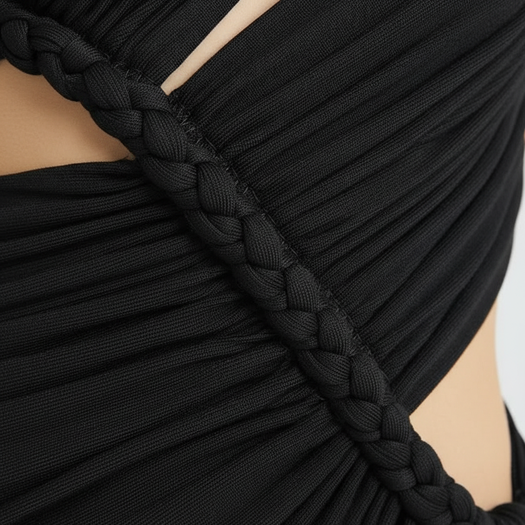 Elara | Vestido Maxi Ceñido de Mujer con Abertura Delantera y Escote Corazón