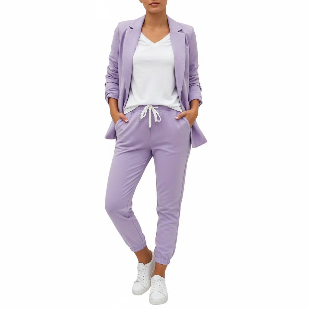 Emma | Blazer de Mujer con Solapa de Pico y Bolsillos Delanteros | Casual