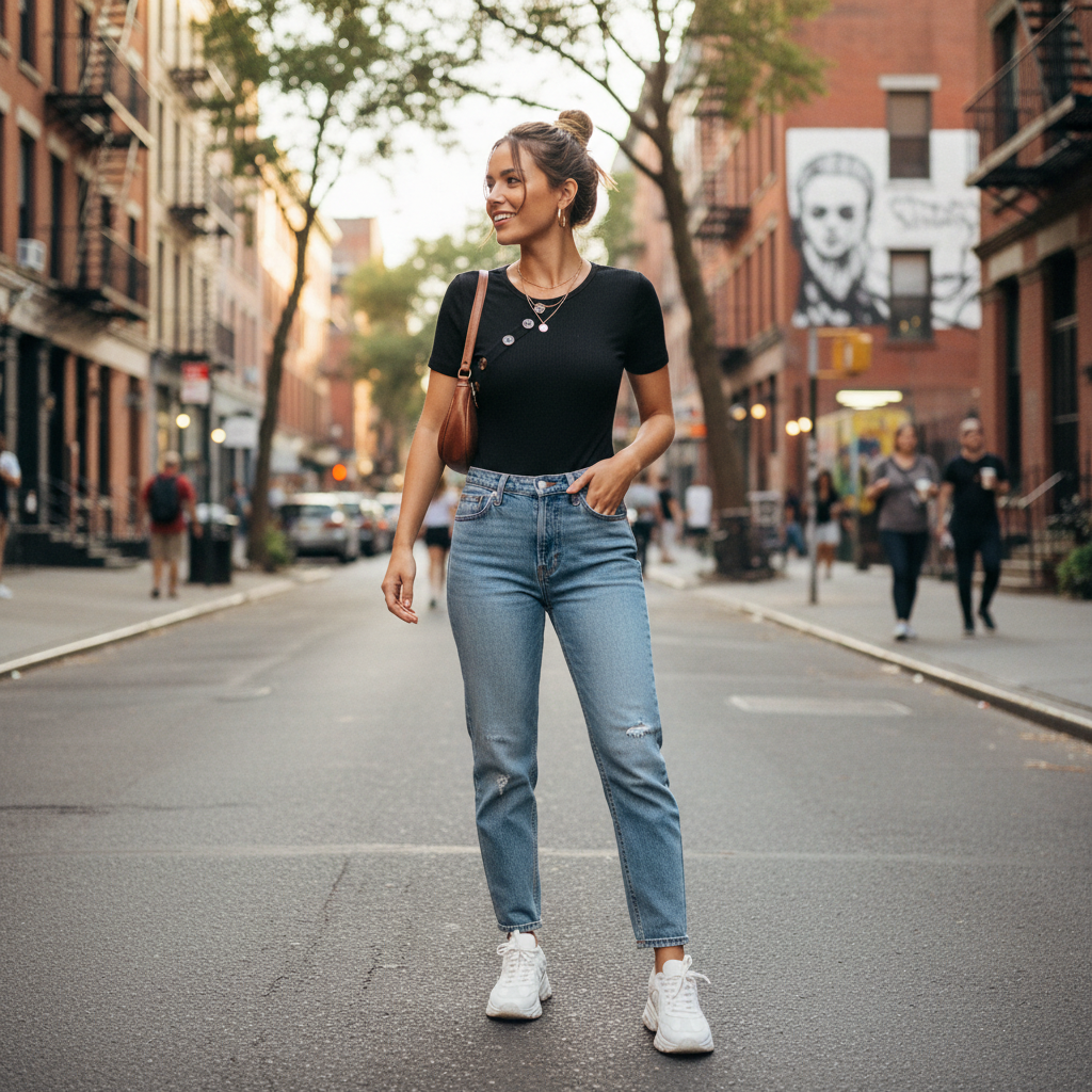 Emma | Body de Mujer con Escote Asimétrico y Botones Dorados | Chic
