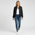 Emma | Chaqueta Bomber de Mujer con Cierre de Cremallera y Bolsillo en la Manga | Casual