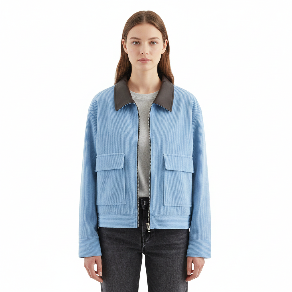 Emma | Chaqueta de Mujer con Cremallera Delantera y Bolsillos en el Pecho | Casual
