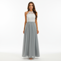 Emma | Vestido de Mujer para Invitada de Boda con Escote Halter y Falda Plisada | Elegante