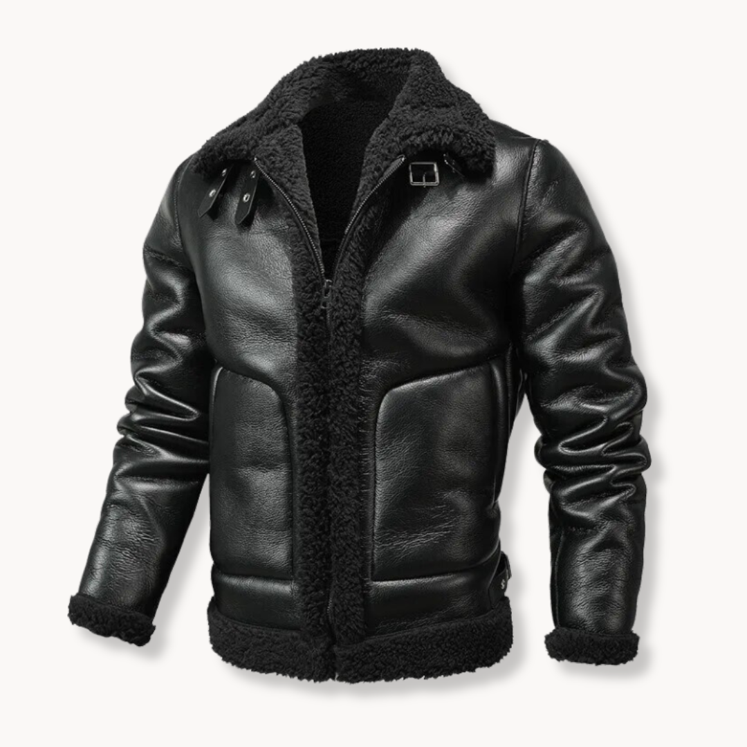 Chaqueta de Cuero Shearling Classic