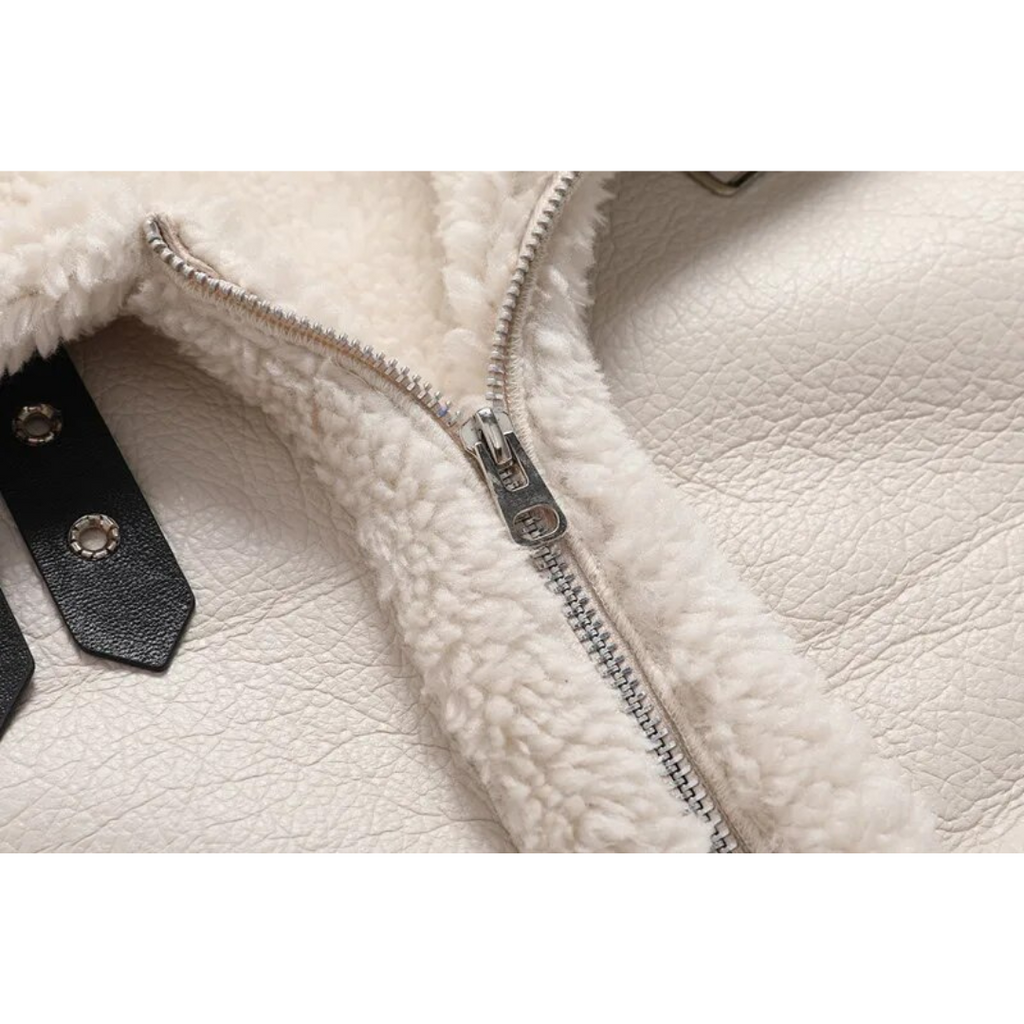 Chaqueta de Cuero Shearling Classic