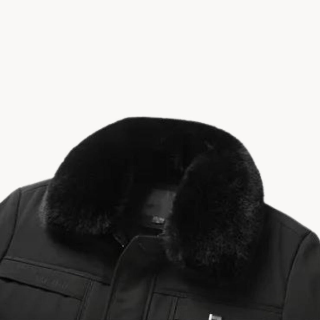 Abrigo Arctic Elegance con Cuello de Pelo