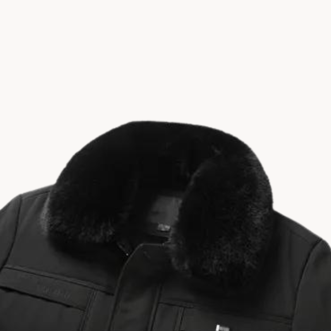 Abrigo Arctic Elegance con Cuello de Pelo