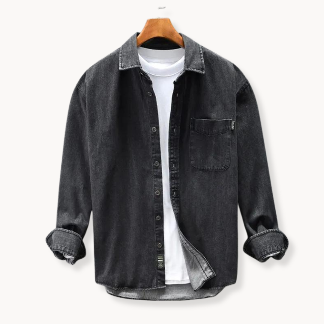Camisa Vaquera Denim Retro Lavada