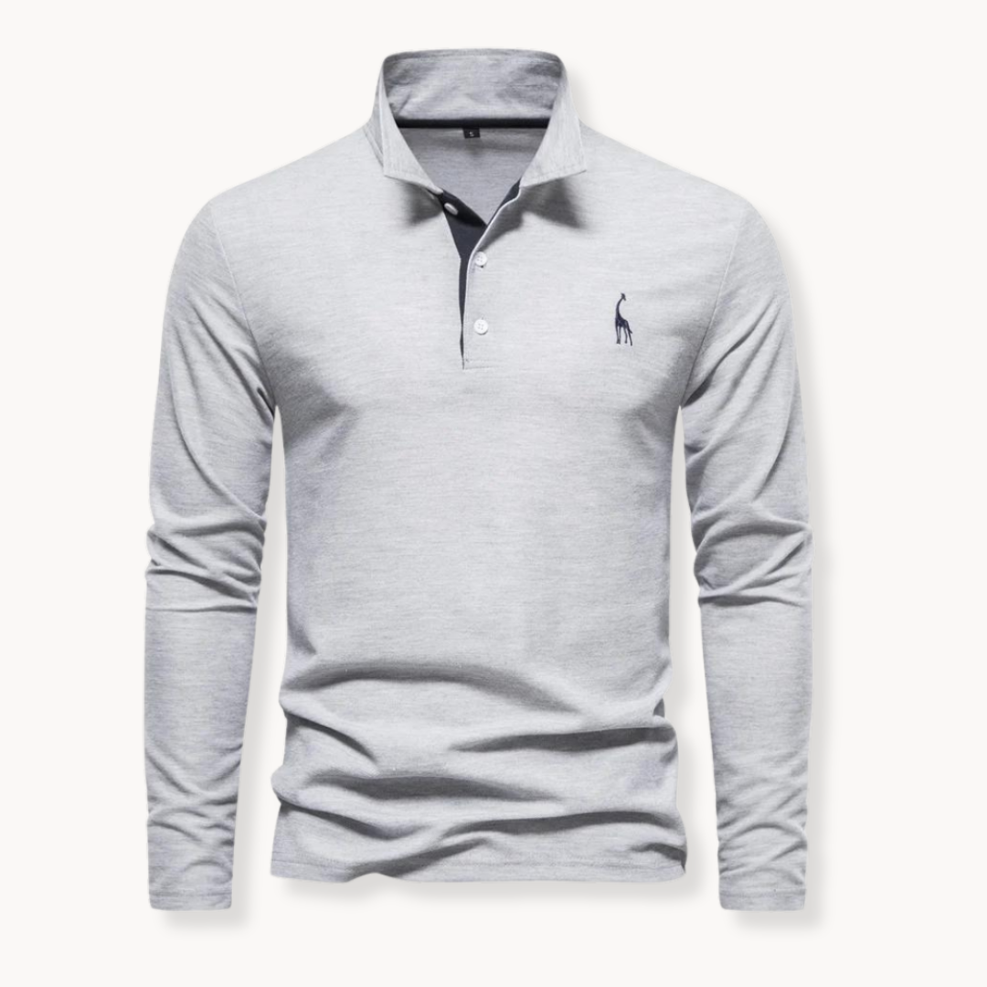 Polo Refined de Manga Larga