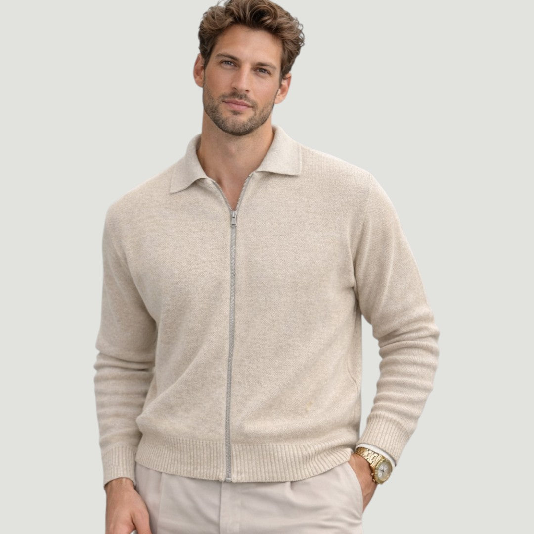 Fabio - Cardigan Polo Zip