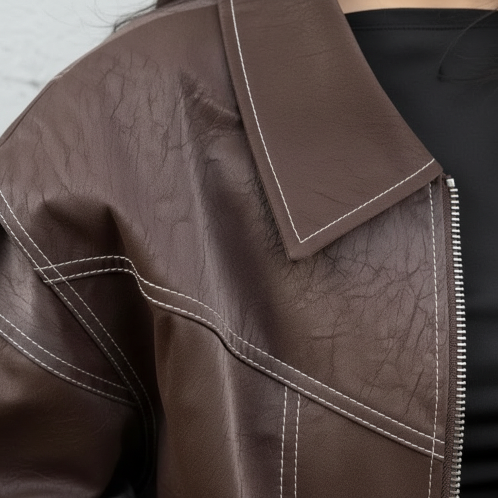 Harper | Chaqueta Bomber de Mujer con Cierre de Cremallera y Cuello Oversize | Casual