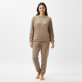 Harper | Conjunto de Mujer con Top de Manga Larga y Pantalón de Cintura Elástica | Casual