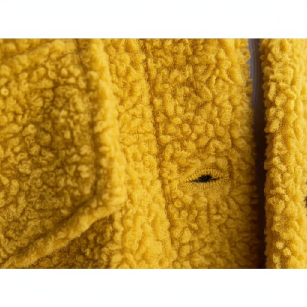 Harper | Chaqueta Sherpa de Mujer con Botonadura Delantera y Bolsillos en el Pecho | Casual