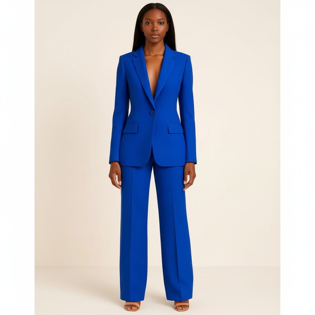 Madison | Traje Formal de Mujer con Solapa de Pico y Cierre de Botones | Elegante