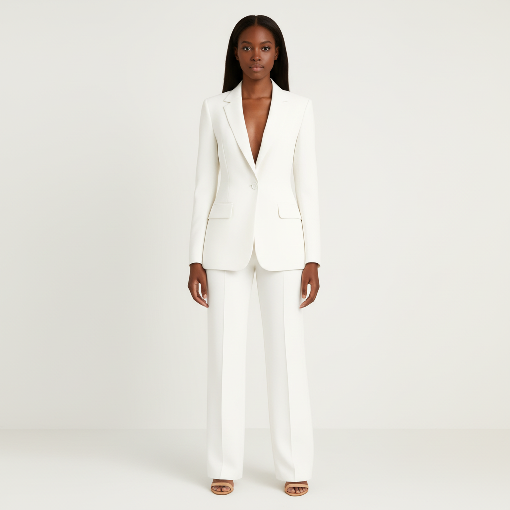Madison | Traje Formal de Mujer con Solapa de Pico y Cierre de Botones | Elegante