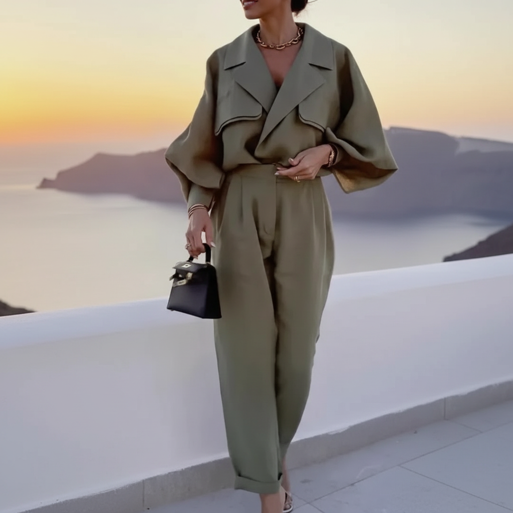 Madison | Mono de Mujer con Manga Larga y Detalle de Bolsillo de Solapa | Moderno
