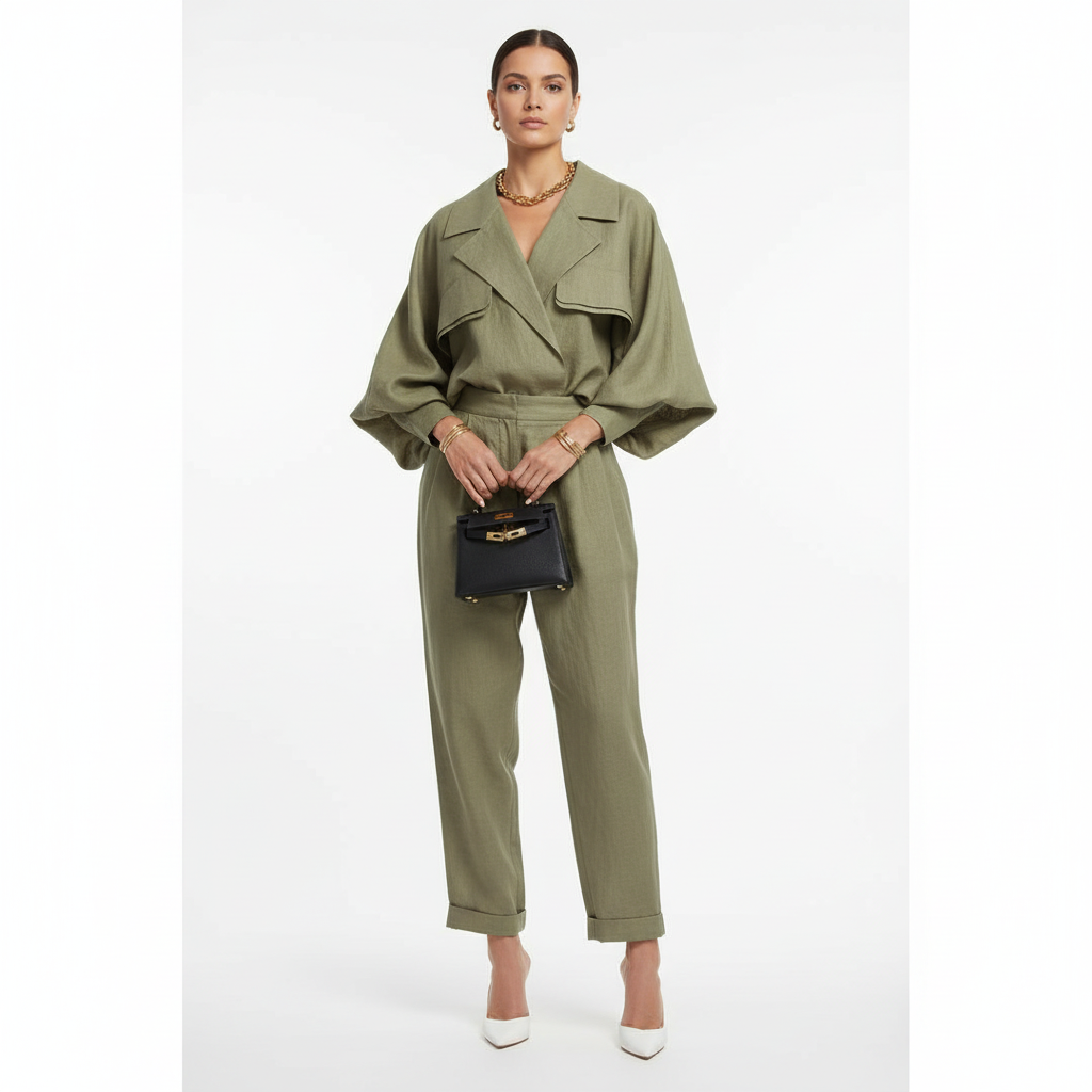 Madison | Mono de Mujer con Manga Larga y Detalle de Bolsillo de Solapa | Moderno