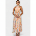 Madison | Vestido de Mujer para Invitada de Boda con Cuello Alto y Falda Plisada | Elegante