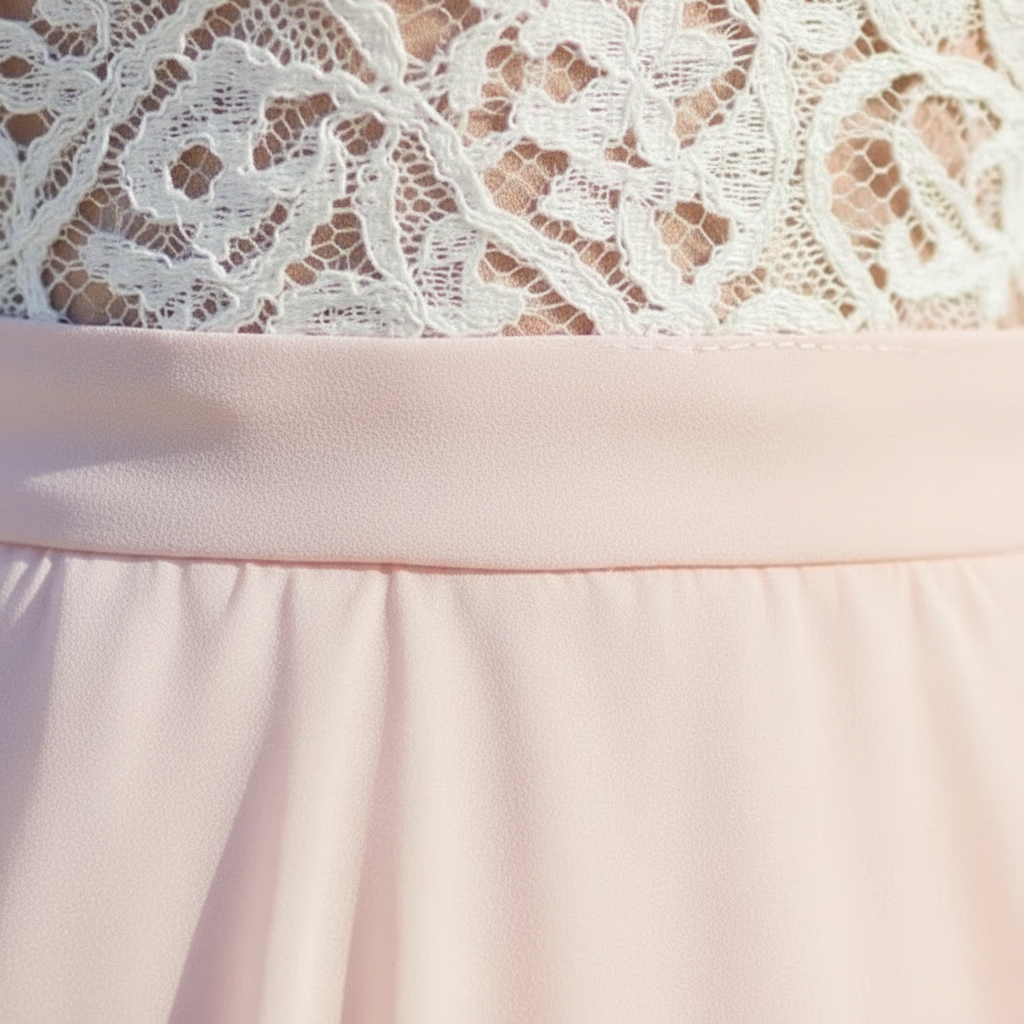 Madison | Vestido de Mujer para Invitada de Boda Sin Mangas con Cuerpo de Encaje | Elegante