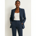 Olivia | Blazer y Pantalón Recto de Mujer con Manga Larga y Bolsillos | Elegante