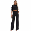 Olivia | Traje Formal de Mujer con Cuello Alto y Pantalón de Pinzas | Chic