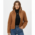 Olivia | Chaqueta Sherpa de Mujer con Paneles Acolchados y Cierre de Cremallera | Casual