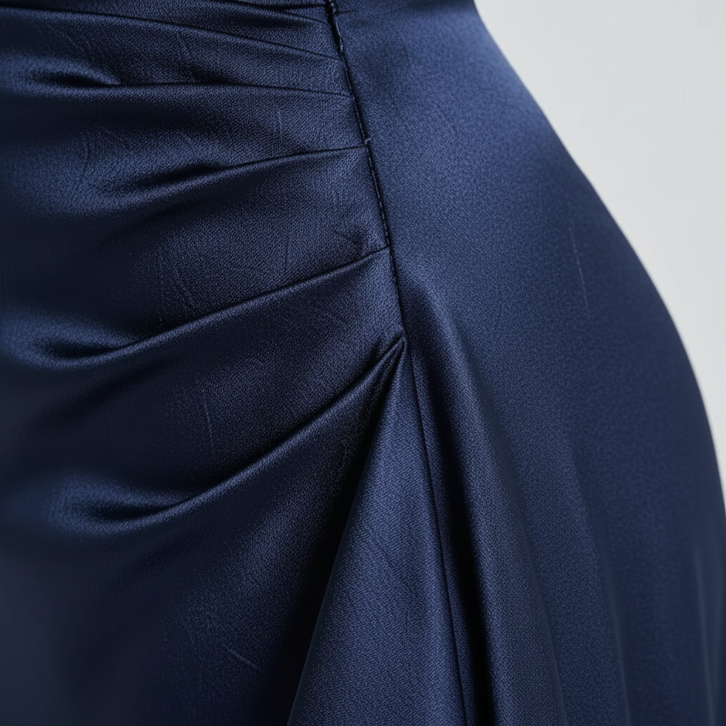 Olivia | Vestido de Mujer para Invitada de Boda con Abertura Lateral y Efecto Drapeado | Elegante