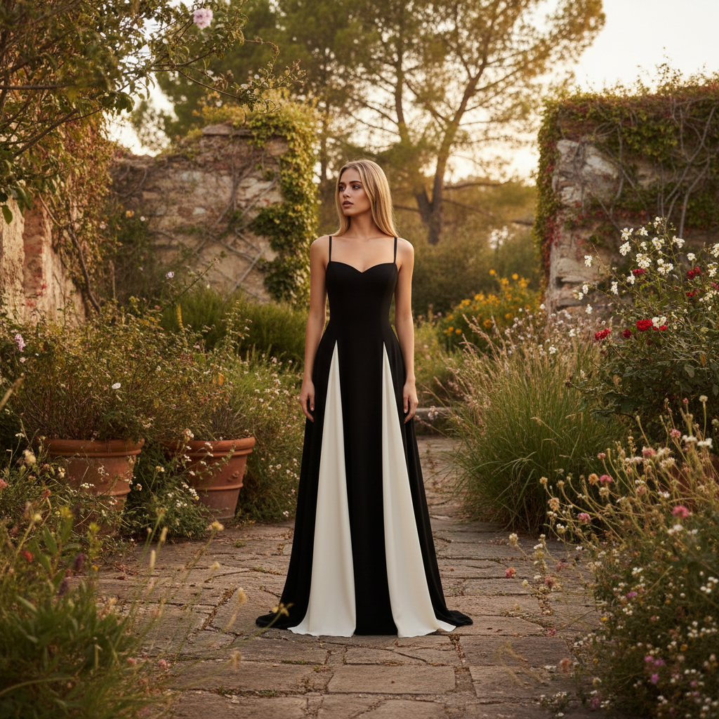 Olivia | Vestido de Mujer para Invitada de Boda con Escote Corazón y Paneles Drapeados | Elegante