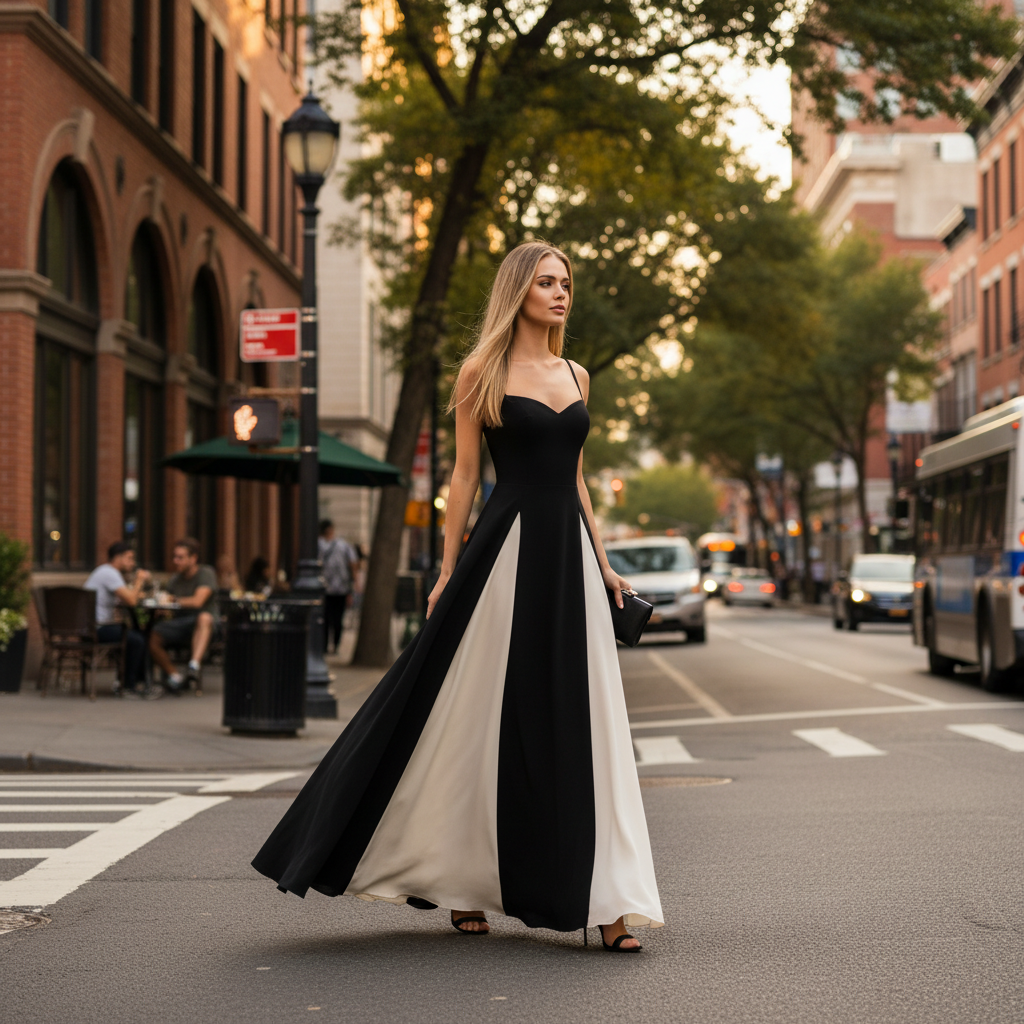 Olivia | Vestido de Mujer para Invitada de Boda con Escote Corazón y Paneles Drapeados | Elegante