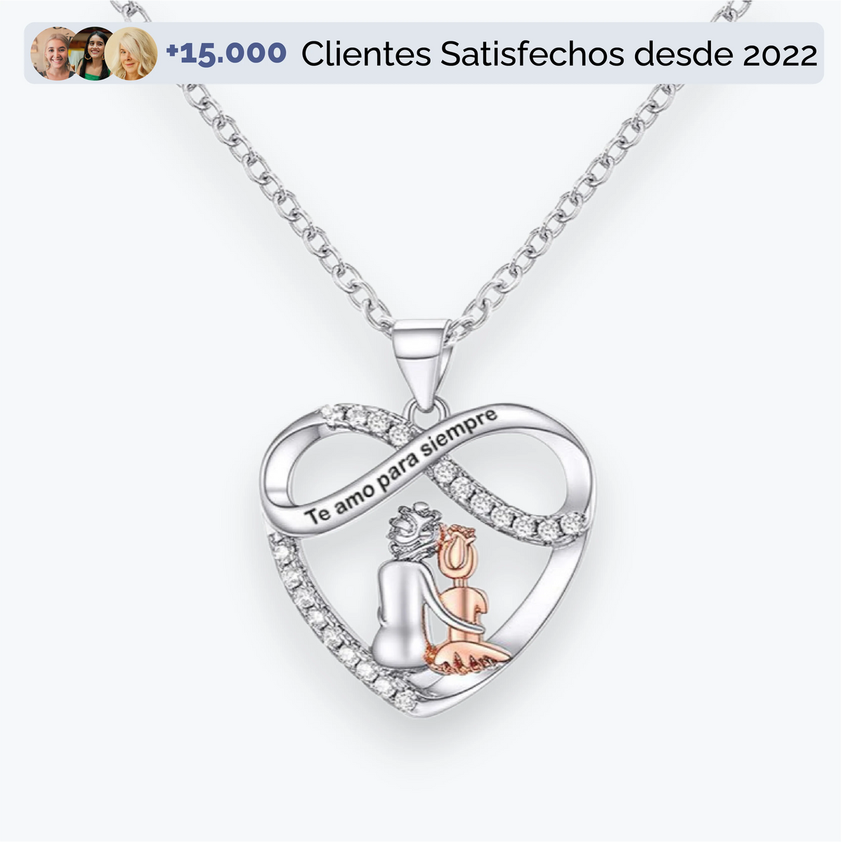 Eternidad - Collar Te Amo Para Siempre