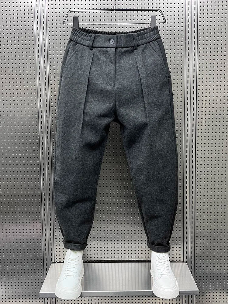 Marcin — Pantalón Melange de Elegancia Contemporánea